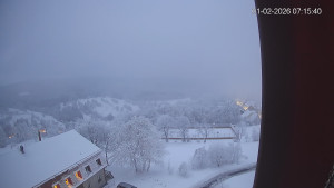 Město Hora Svaté Kateřiny - Panorama západ - 1.2.2026 v 07:15 Město Hora Svaté Kateřiny - Panorama západ - 1.2.2026 v 07:15