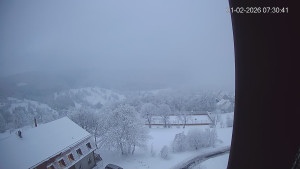 Město Hora Svaté Kateřiny - Panorama západ - 1.2.2026 v 07:30 Město Hora Svaté Kateřiny - Panorama západ - 1.2.2026 v 07:30