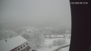 Město Hora Svaté Kateřiny - Panorama západ - 1.2.2026 v 08:15 Město Hora Svaté Kateřiny - Panorama západ - 1.2.2026 v 08:15