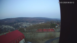 Město Hora Svaté Kateřiny - Panorama západ - 20.3.2026 v 06:00 Město Hora Svaté Kateřiny - Panorama západ - 20.3.2026 v 06:00