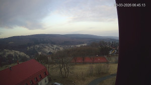 Město Hora Svaté Kateřiny - Panorama západ - 20.3.2026 v 06:45 Město Hora Svaté Kateřiny - Panorama západ - 20.3.2026 v 06:45