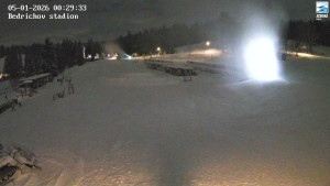 Běžecký lyžařský areál Bedřichov - Jizerská 50 Start - 5.1.2026 v 00:31 Běžecký lyžařský areál Bedřichov - Jizerská 50 Start - 5.1.2026 v 00:31