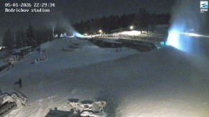 Běžecký lyžařský areál Bedřichov - Jizerská 50 Start - 5.1.2026 v 22:31 Běžecký lyžařský areál Bedřichov - Jizerská 50 Start - 5.1.2026 v 22:31