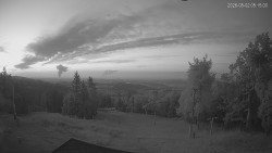 Upper part of the ski slopes