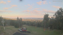 Upper part of the ski slopes