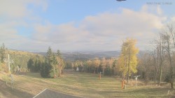 Upper part of the ski slopes