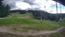 Skipiste zum Snowpark