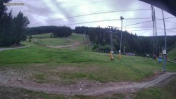 Skipiste zum Snowpark