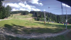 Ski slope to the Snowpark