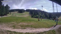 Skipiste zum Snowpark