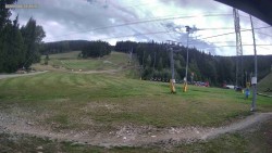 Skipiste zum Snowpark