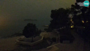 Město Rovinj - Pláž Borik - 1.3.2026 v 00:30 Město Rovinj - Pláž Borik - 1.3.2026 v 00:30