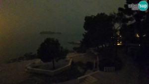 Město Rovinj - Pláž Borik - 1.3.2026 v 02:30 Město Rovinj - Pláž Borik - 1.3.2026 v 02:30