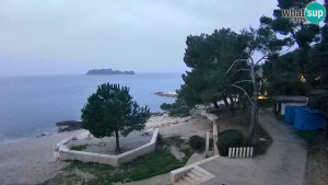 Město Rovinj - Pláž Borik - 1.3.2026 v 06:15 Město Rovinj - Pláž Borik - 1.3.2026 v 06:15