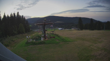Horní část sjezdovky Skiareálu Ramzová