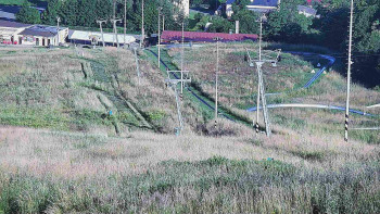 Horní část sjezdovky skiareálu Hlubočky