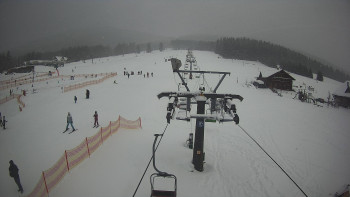 Dolní část sjezdovky Skiareálu Ramzová