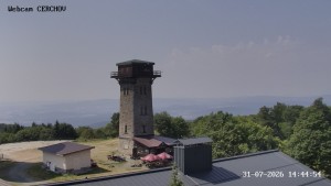 Čerchov - Aussichtsturm, Panorama - 31.7.2026 v 14:45 Čerchov - Aussichtsturm, Panorama - 31.7.2026 v 14:45
