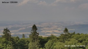 Čerchov - Aussichtsturm, Panorama - 31.7.2026 v 17:45 Čerchov - Aussichtsturm, Panorama - 31.7.2026 v 17:45