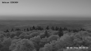 Čerchov - Wieża widokowa, Panorama - 8.8.2026 v 05:45 Čerchov - Wieża widokowa, Panorama - 8.8.2026 v 05:45
