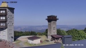 Čerchov - Wieża widokowa, Panorama - 8.8.2026 v 09:45 Čerchov - Wieża widokowa, Panorama - 8.8.2026 v 09:45