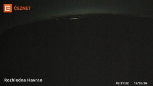 Hora Havran - Rozhledna - 16.6.2026 v 02:31 Hora Havran - Rozhledna - 16.6.2026 v 02:31