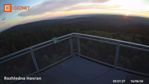 Hora Havran - Rozhledna - 16.6.2026 v 05:01 Hora Havran - Rozhledna - 16.6.2026 v 05:01