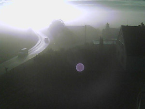 Obec Ježkovice - Vjezd do obce ze severu - 12.2.2026 v 07:45