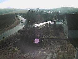 Vjezd do obce ze severu