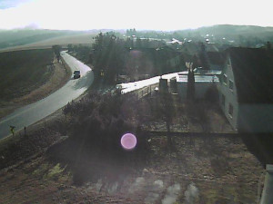 Obec Ježkovice - Vjezd do obce ze severu - 12.2.2026 v 09:00