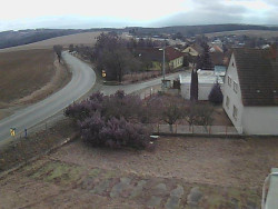 Vjezd do obce ze severu