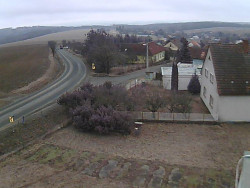 Vjezd do obce ze severu