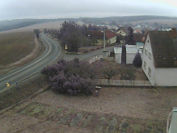 Vjezd do obce ze severu