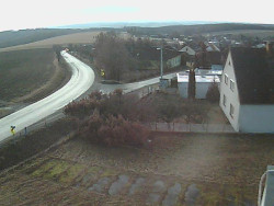 Vjezd do obce ze severu