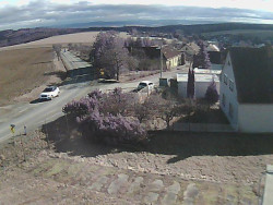 Vjezd do obce ze severu