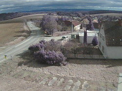 Vjezd do obce ze severu