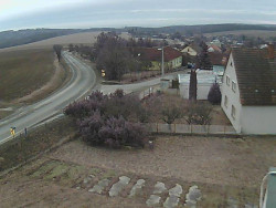 Vjezd do obce ze severu