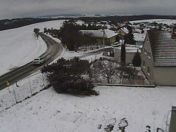 Vjezd do obce ze severu