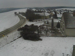 Vjezd do obce ze severu