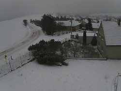 Vjezd do obce ze severu