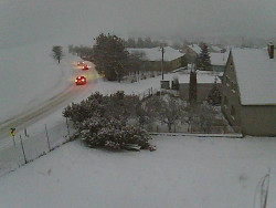 Vjezd do obce ze severu