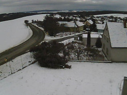 Vjezd do obce ze severu