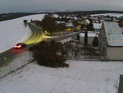 Vjezd do obce ze severu