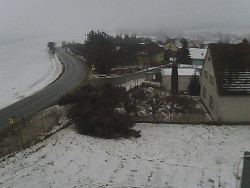 Vjezd do obce ze severu