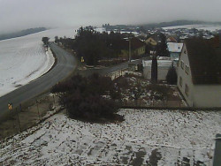 Vjezd do obce ze severu