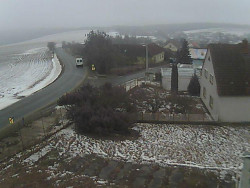 Vjezd do obce ze severu