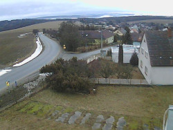 Vjezd do obce ze severu