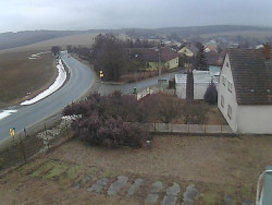 Vjezd do obce ze severu