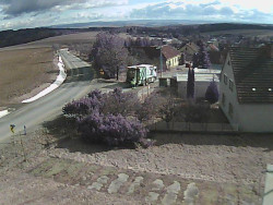 Vjezd do obce ze severu