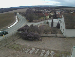 Vjezd do obce ze severu